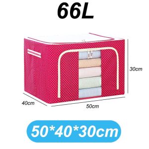 Hộp đựng quần áo gấp gọn hộp vải đựng quần áo có khung thép cố định