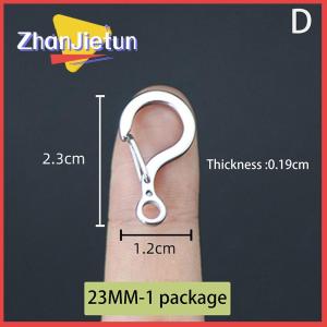 zhanjietun 1 cái nhỏ nhỏ 12mm đến 23mm 316 thép không gỉ mùa xuân Snap hook nhanh chóng phát hành Carabiner Clasp ngoài trời Fob Công cụ vòng chìa khóa