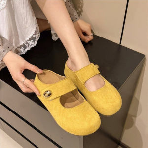 [Free Shipping] 2026 Summer Slip-On Sandals Thick-Soled Height-Increasing WomenS Shoes WomenS Wedge Heel Closed-Toe Half Slippers