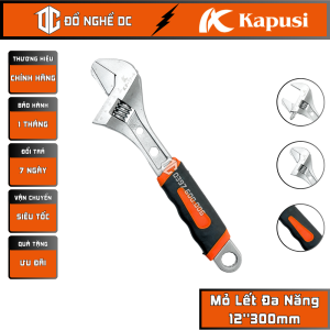 Mỏ Lết Đa Năng Cờ Lê Vặn Đai Ốc 12300mm K-0403 Kapusi Nhật Bản thép cao cấp dùng để vặn đai ốc mở ống nước
