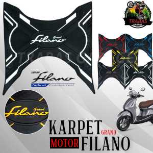 KARPET GRAND FILANO PIJAKAN ALAS KAKI FILLANO VARIASI AKSESORIS ACCECORIES MOTOR YAMAHA PNP