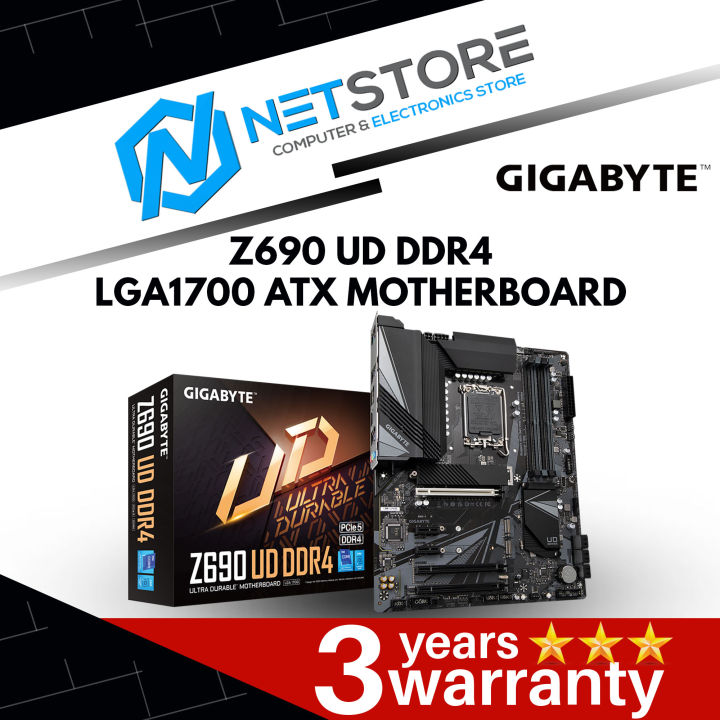 GIGABYTE Z690 UD DDR4 LGA1700 ATX MOTHERBOARD Lazada