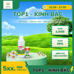 Top1-Kinh Bắc - Tặng 1 Domino - Đặc Trị Các Côn Trùng Rầy Xanh Rệp Sáp....Pha 1000 - 1200l nước giúp cây trồng phát triển tốt