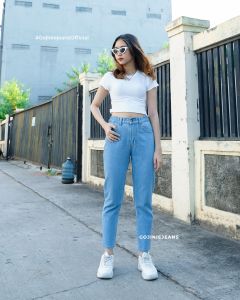 GOJINIEJEANS - Highwaist Comfort Boyfriend Jeans - 4680 -  COMFORT BOYFRIEND