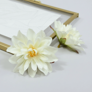 BESTITIT 10pcs Satin Dahlia Artificial Flowers DIY Garland Bouquet Fake Flower Silk Chrysanthemum Dahlia  Mix Color Brooch Accessories Wedding Decor