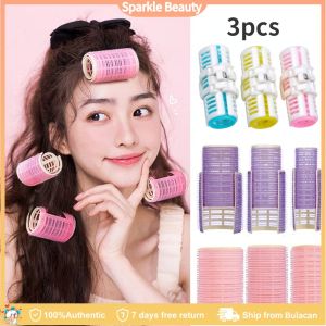 3Pcs Fixable Air Bangs Clip Curling Tube Magic Hair Curling Figure Bangs Curl Hair Curlers DIY Hair Tool