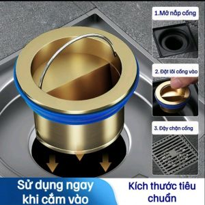 [HÀNG LOẠI 1] Nắp cống ngăn mùi thông minh - Nắp chặn cống thoát nước sàn nhà tắm chống hôi chống côn trùng bờ ngược