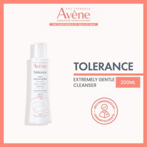 AVENE Tolerance - Extremely Gentle Cleanser - Removes Make Up & Soothes - With D-Sensinose™ & Avène Thermal Spring Water - 99% Natural-Origin Ingredients - Frangrance-Free - Sensitive Skin - 200 ml