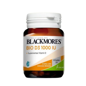 Blackmores Bio D3 1000 IU 30 Soft Capsules | Vitamin D3 untuk Tulang Gigi & Sistem Imun | Original Australia