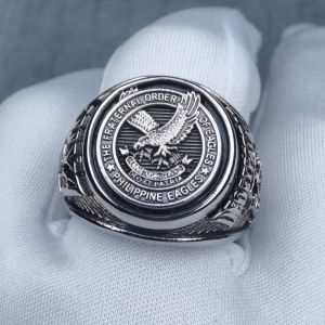Mens Eagles Ring for TFOE KUYA Solid Stainless Steel Gold Plated Gift Size 7-13