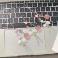【♡Lovely girls house♡】Sweet Peach Bow Bag Pendant Keychain Creative Simulated Peach Key Holder. 