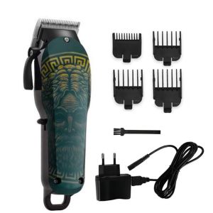 Kemei ปัตตาเลี่ยนไร้สาย Salon ปัตตาเลี่ยน Professional Hair Trimmer ผู้ชายไฟฟ้ามอเตอร์ที่ทรงพลังตัดผมแบตเตอรี่ลิเธียม100V-240V