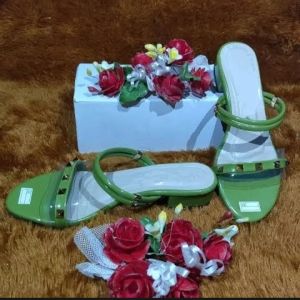 Sandal High Heels Mika Piramid 3 cm Wanita Terbaru Kekinian Sendal Hak TahuMika Piramid Simpel