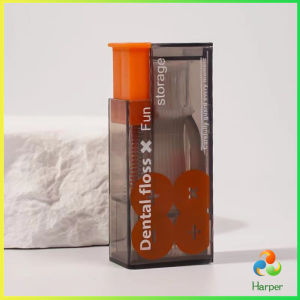 Harper กล่องเก็บไหมขัดฟัน อัตโนมัติ ป๊อปอัพ  ขนาดพกพา Floss storage box