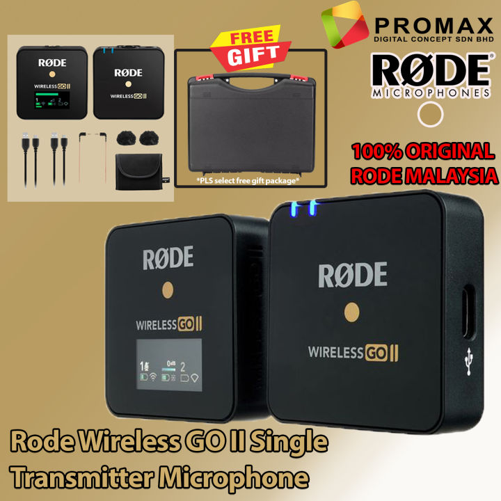 SHIP 24 Hrs) Rode Wireless GO II SINGLE Compact Wireless