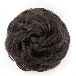 【Breathable Base】Natural Hair Loop/ No-Glue Hair Bump Extension/ Adjustable Low Chignon/ Quick Half Bun Maker/ Perfect Hair Volume For Work/ Realistic Hairpiece For Asian Hair