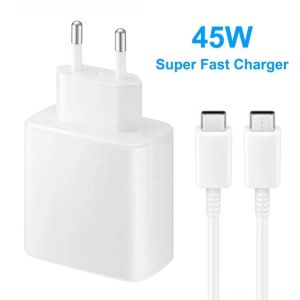 Bộ Củ và Dây Cáp Sạc Nhanh Samsung 45W Type C Cao Cấp Sạc Siêu Nhanh Dùng Cho Điện Thoại và Máy Tính