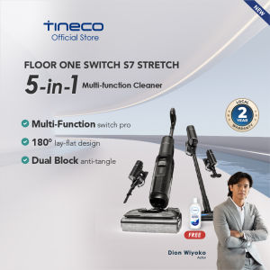 Tineco Floor One Switch S7 Stretch Smart Wet Dry Cordless Vacuum Cleaner and Floor Washer Multifuncional Vacuum | Dual Block Anti - Tangle | Flashdry Self - Cleaning | Hyperstretch Tech | Dual - Sided Edge Cleaning