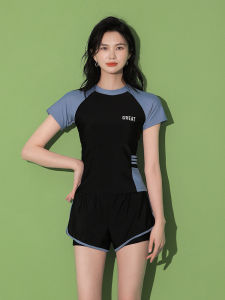 Bộ đồ bơi bikini nữ 2 mảnh màu sắc trẻ kín đáo thời trang thể thao đi biển