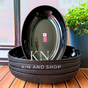 3 pcs piring saji lauk plastik piring saji ramen oval cekung 7 inch