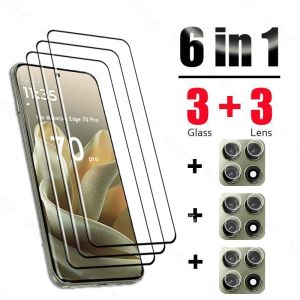 6 In 1 For Motorola Edge 70 Pro Glass Tempered Glass Moto Edge 70 Pro Glass Full Cover Screen Camera Protector Film Edge 70 Pro h260729
