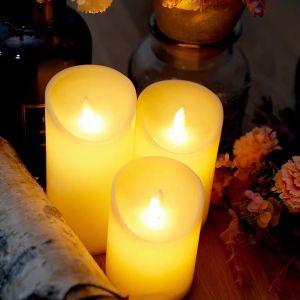 เทียนLED เทียนปลอม เทียนใส่ถ่าน เทียนสะบัด เทียนตกแต่งบ้าน เทียนใส่ถ่าน ขนาด 3A/AAA No.2890mkk