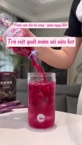 Trà Việt Quất Mâm Xôi Thanh Nhiệt Giải Độc Mát Gan Hỗ Trợ Giảm Mỡ Máu Giữ Dáng Đẹp Da Hộp 20 Gói