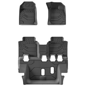 【หนาพิเศษ】พรมปูพื้นรถยนต์ ISUZU MU-X MUX2020-2025 3D พรมรถ TPE100% ทนต่อการสึกหรอ เป็นมิตรกับสิ่งแวดล้อมไม่มีกลิ่นและทําค