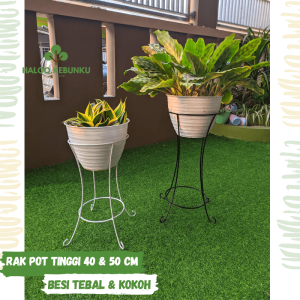 HK Rak Pot Bunga Cantik Standing Besi Pot ukuran 20-27 tinggi 50 cm