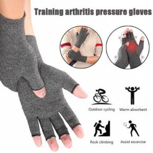 Grupheaso Compression Arthritis Gloves Premium Arthritic Joint Pain Relief Hand Therapy Open Fingers Compression