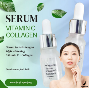 WHITE SERUM WHITENING VIT C+COLLAGEN || SERUM WAJAH
