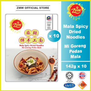 ZMW Zhen Mei Wei Noodles BUNDLE HALALPan Mee Chili Shrimp Mala Curry Prawn Noodles HALAL COOK SIMPLE EASY