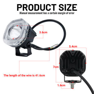 Motorcycle spotlight double color flash seven color RGB external modified headlight electric vehicle headlight