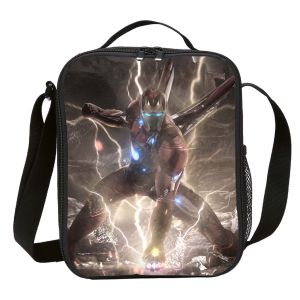 Marvel Heroes Alliance Lunch Bag Outdoor Food Insulation Bag Childrens Student Lunch Bag