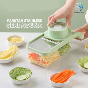 Parutan Sayur Dan Buah 6in1 Vegetable Cutter Premium Stainless Steel