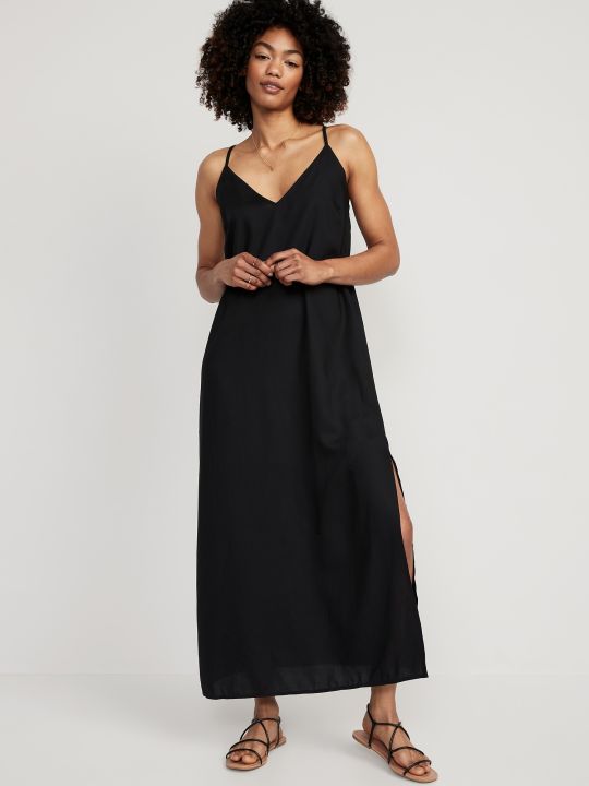 Old Navy Women's Tie-Back Maxi Slip Dress Lazada PH