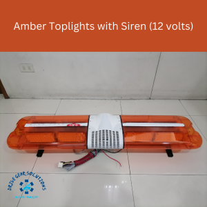 Amber Toplights with Siren (12 volts)