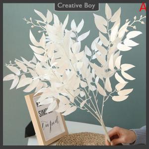 [Creative] artificial leaves bouquet willow wedding backdrop faux foliage home decor
