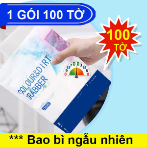 Giấy Giặt Hút Màu Nhuộm Phao Lọc Cặn Bẩn Máy Giặt Giấy Chống Lem Loang Màu