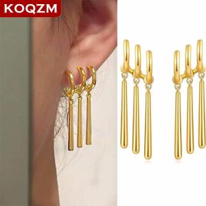 [COD] KOQZM KITCHEN 1Pair One Piece Zoro Anime Earrings Women Men Cosplay Earrings Jewelry Fashion Triple Earring Dangle Long Earing