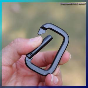 Snowdreamer ห่วงคาราไบเนอร์ห่วงสี่เหลี่ยม1ชิ้นคาราบิเนอร์สปริงตะขอหนีบพวงกุญแจกระเป๋าเป้สะพายหลังกลางแจ้งจี้อุปกรณ์ตั้งแคมป์