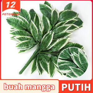 Daun Mangga Plastik (12 pcs) Daun Buatan / Daun Hias / Kualitas Impor / Bayar di Tempat