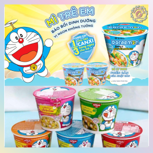 Mì ly ăn liền DOREMON NISSIN Thái Lan cho bé hộp 40gram