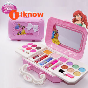 I know Disney Princess Frozen Makeup Set for Girl Toys for Kids Birthday Gift Children Make Up Toys Elsa Anna Kids Halloween Makeup Set