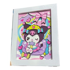 EZYLITTLES DIY 3D Sanrio Photo Frame Sticker Quite Book Puzzle Paper Art Craft Frame Kuromi Melody Hello Kitty Children Decoration