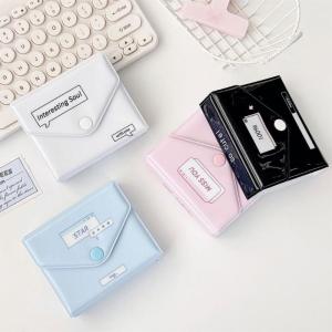 Photocard Mini Album Lovely Color Kitten Theme Photos Holder For 3-3.5Inch Photo Book with Button Closure