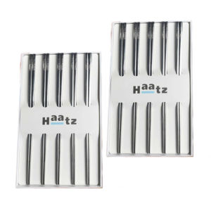 Bộ 10 đôi đũa inox 316L kháng khuẩn Haatz Hàn Quốc HCS079 bảo hành 12 tháng | Sanhangre