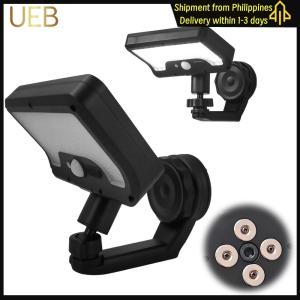 【UEB】 Magnetic Motion Sunlight Powered Lamp IP65 Waterproof Solar Fence Wall Light 600LM Wall Mounted Solar Outdoor Light for Outside Backyard/Step/Patio/Deck