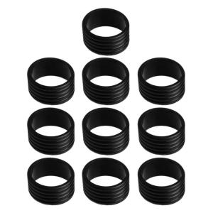 10Pcs Tennis Racket Silicone Racquet Grip Rings Racket Band NonSlip Racket Rubber Rings Absorbent Overgrips in Place