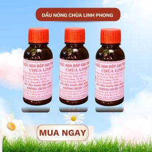 Combo 3 - Dầu nóng xoa bóp Chùa Linh Phong - Hương Nhiên